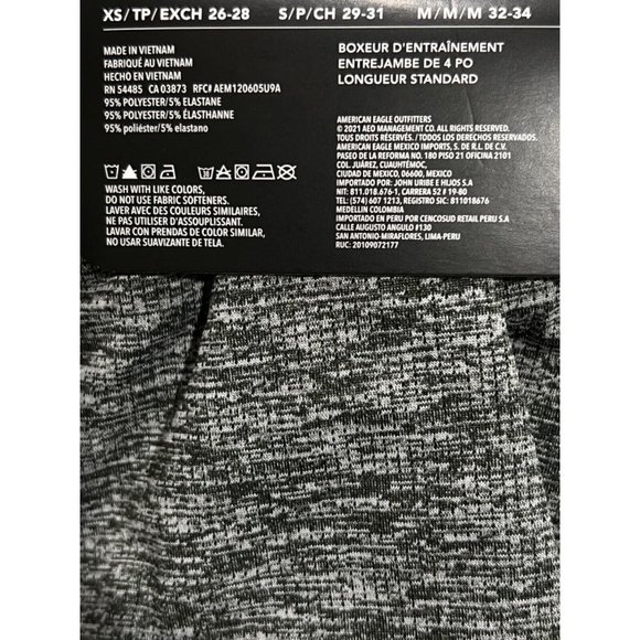 NWT AMERICAN EAGLE Training Boxer 4" Inseam Sz XXXL Green - Picture 3 of 3